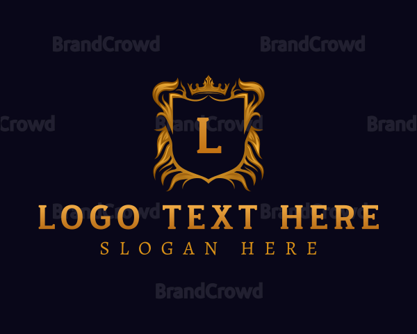 Premium  Shield Crown Logo
