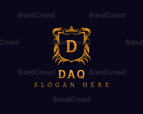 Premium  Shield Crown Logo