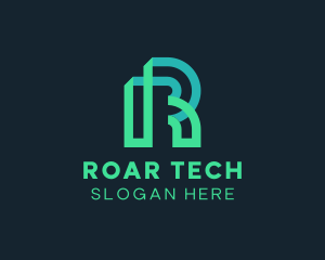 Professional Tech Startup Letter R logo design