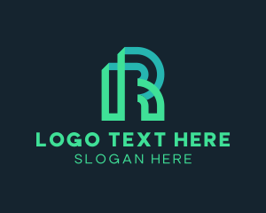 Telecommunications - Professional Tech Startup Letter R logo design