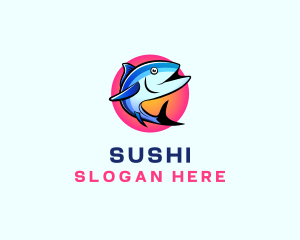 Seafood Tuna Fish logo design