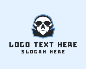 Skate - Creepy Skull Gamer logo design