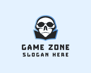 Creepy Skull Gamer logo design