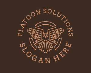 Platoon - Flying Eagle Aviation logo design