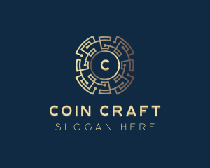 Crypto Currency Circuit logo design