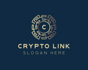 Crypto Currency Circuit logo design