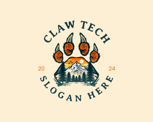 Outdoor Mountain Claw logo design