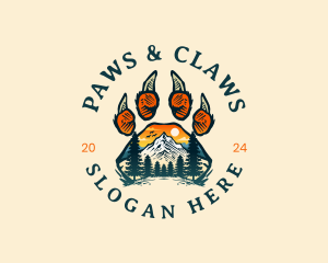 Outdoor Mountain Claw logo design