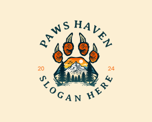 Outdoor Mountain Claw logo design