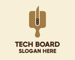 Knife Chopping Board logo design