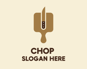 Knife Chopping Board logo design