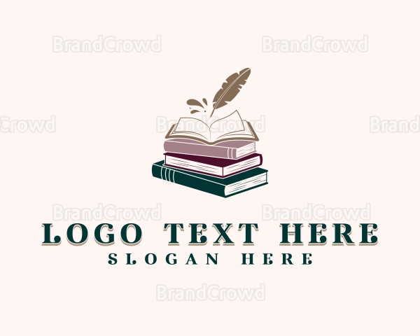 Book Author Quill Logo