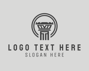 Judge - Professional Ionic Column logo design