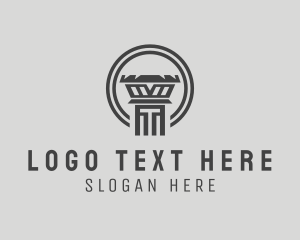 Museum - Professional Ionic Column logo design