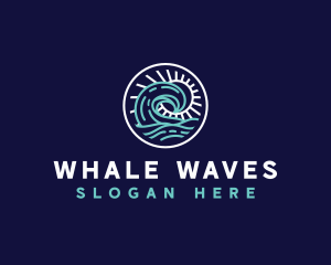 Sun Wave Beach logo design