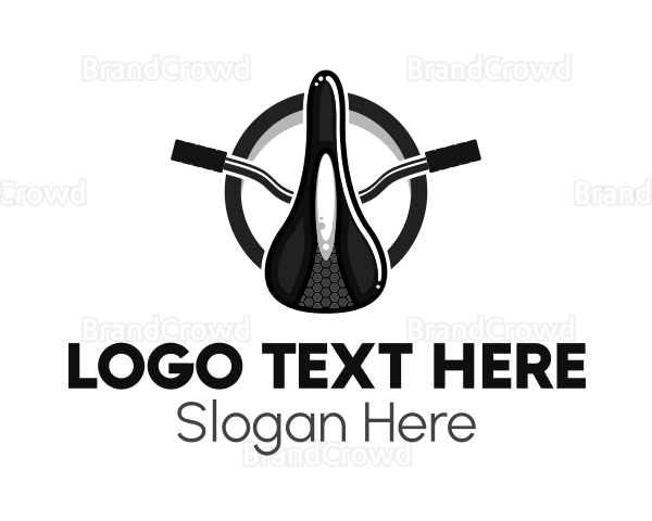 Retro Bicycle Saddle Logo