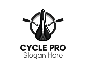 Retro Bicycle Saddle  logo design