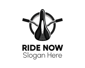 Retro Bicycle Saddle  logo design