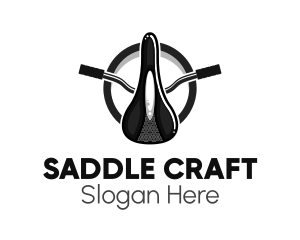 Saddle - Retro Bicycle Saddle logo design