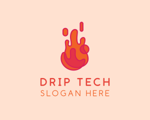 Slime Liquid Drip logo design