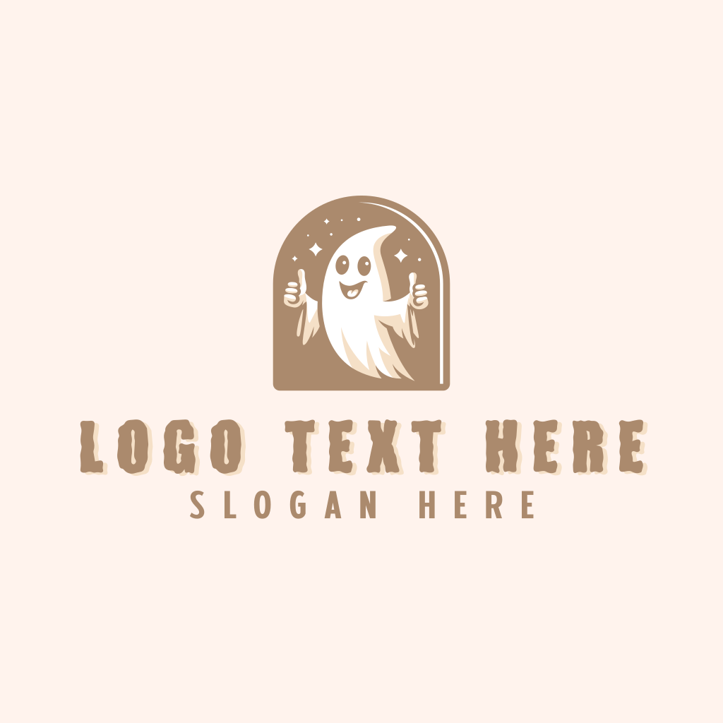 Spooky Scary Ghost Logo | BrandCrowd Logo Maker