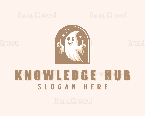 Spooky Scary Ghost Logo