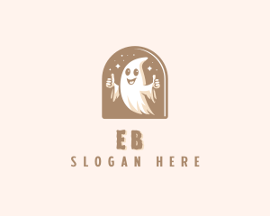 Spooky Scary Ghost  Logo