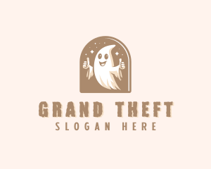 Spooky Scary Ghost  Logo