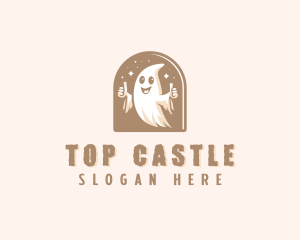 Spooky Scary Ghost  Logo