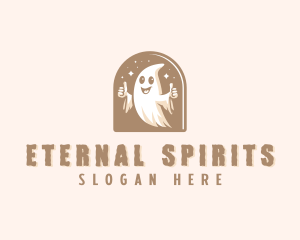 Spooky Scary Ghost  logo design