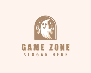 Spooky Scary Ghost  logo design