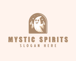 Paranormal - Spooky Scary Ghost logo design