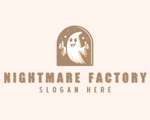 Spooky Scary Ghost  logo design