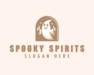 Spooky Scary Ghost  logo design