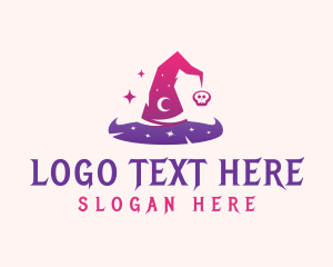 Magician - Witch Wizard Hat logo design