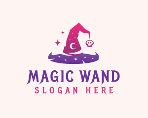 Witch Wizard Hat logo design