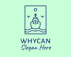 Luxury Cruise Ship Yacht Logo