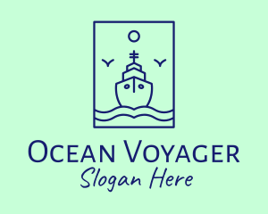 Seafarer - Luxury Cruise Ship Yacht logo design