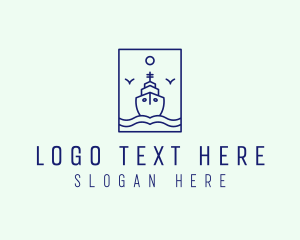 Seaman - Marine Ferry Ship logo design