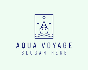 Ferry - Marine Ferry Ship logo design