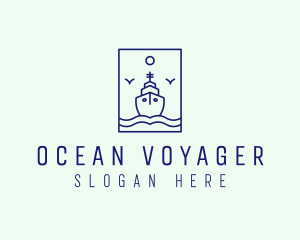 Seafarer - Marine Ferry Ship logo design
