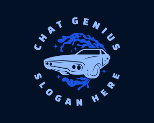Water - Automotive Car Wash logo design