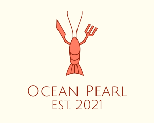 Lobster Seafood Restaurant logo design