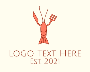 Crustacean - Lobster Seafood Restaurant logo design