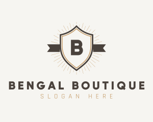 Ribbon Shield Boutique logo design