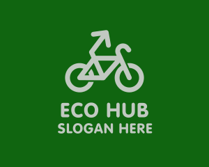 Eco Bike Arrow  logo design