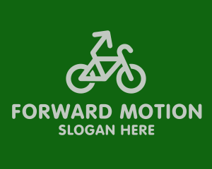 Progress - Eco Bike Arrow logo design