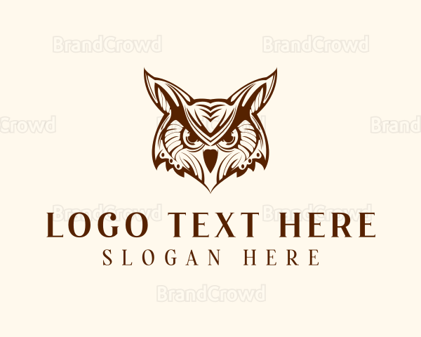 Wild Horned Owl Logo