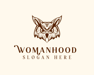 Wild Horned Owl Logo