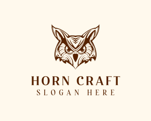 Wild Horned Owl logo design